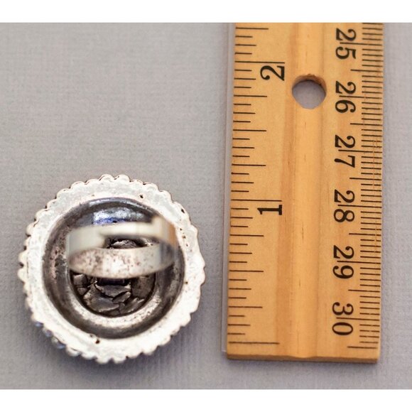 Size 5 adjustable medieval shield vintage ring (C1) - Picture 3 of 3